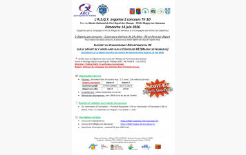 Deux Concours 3D - dimanche 14 juin 2026
